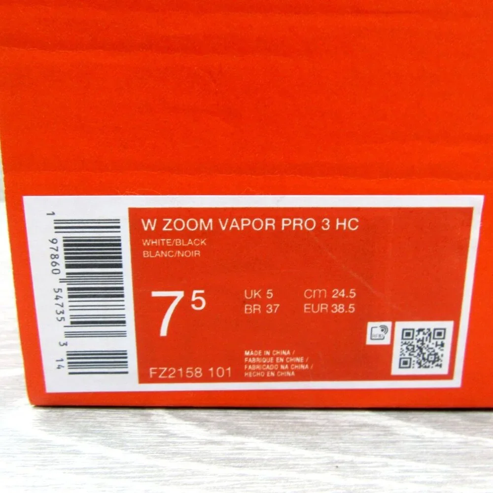 Nike Zoom Vapor Pro 3 HC White Tennis Shoes Womens Size 7.5 NEW FZ2158-101 - Picture 15 of 15
